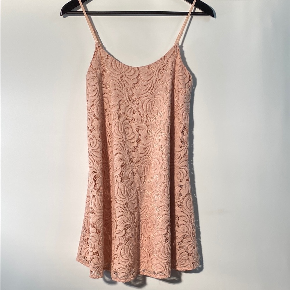 Emerald Sundae Pink Spaghetti Strap Slip Dress